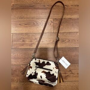 Jen & Co. Purse, Cow Print, Bag, NWT